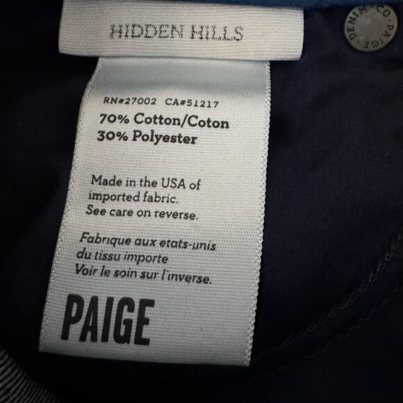 PAIGE Womens Sz 27 Jeans Hidden Hills Mid-Rise Bootcut Super McKinley Dark Denim - Picture 9 of 14